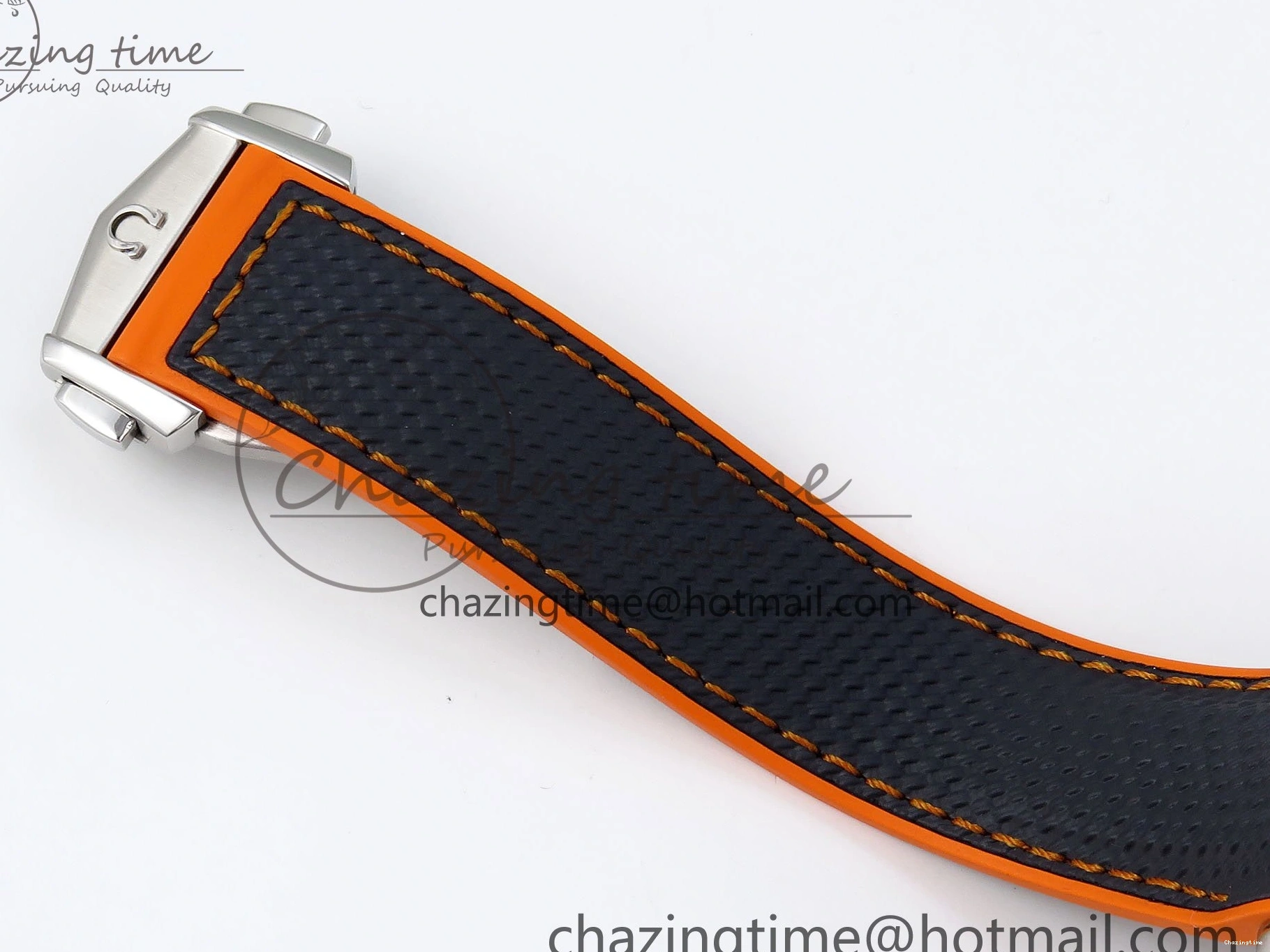 0311 Comfortable Planet Ocean 43.5mm SS VSF 1:1 Best Edition Black Orange Bezel Gray Dial on Nylon Strap A8900 Super Clone V 7730